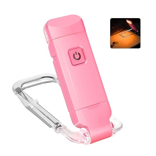 LUXSWAY USB Rechargeable Book Light for Reading,Small Book Reading Light in Bed,Clip On Bookmark Kids Light for Bed,Brightness Adjustable for Eye