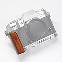 Iborrys L-Shaped Camera Handle ?Compatible with FUJIFILM X-T50 XT50 Camera ?Precious Vintage Solid Wood | Handcrafted by Experienced Artisans (Desert
