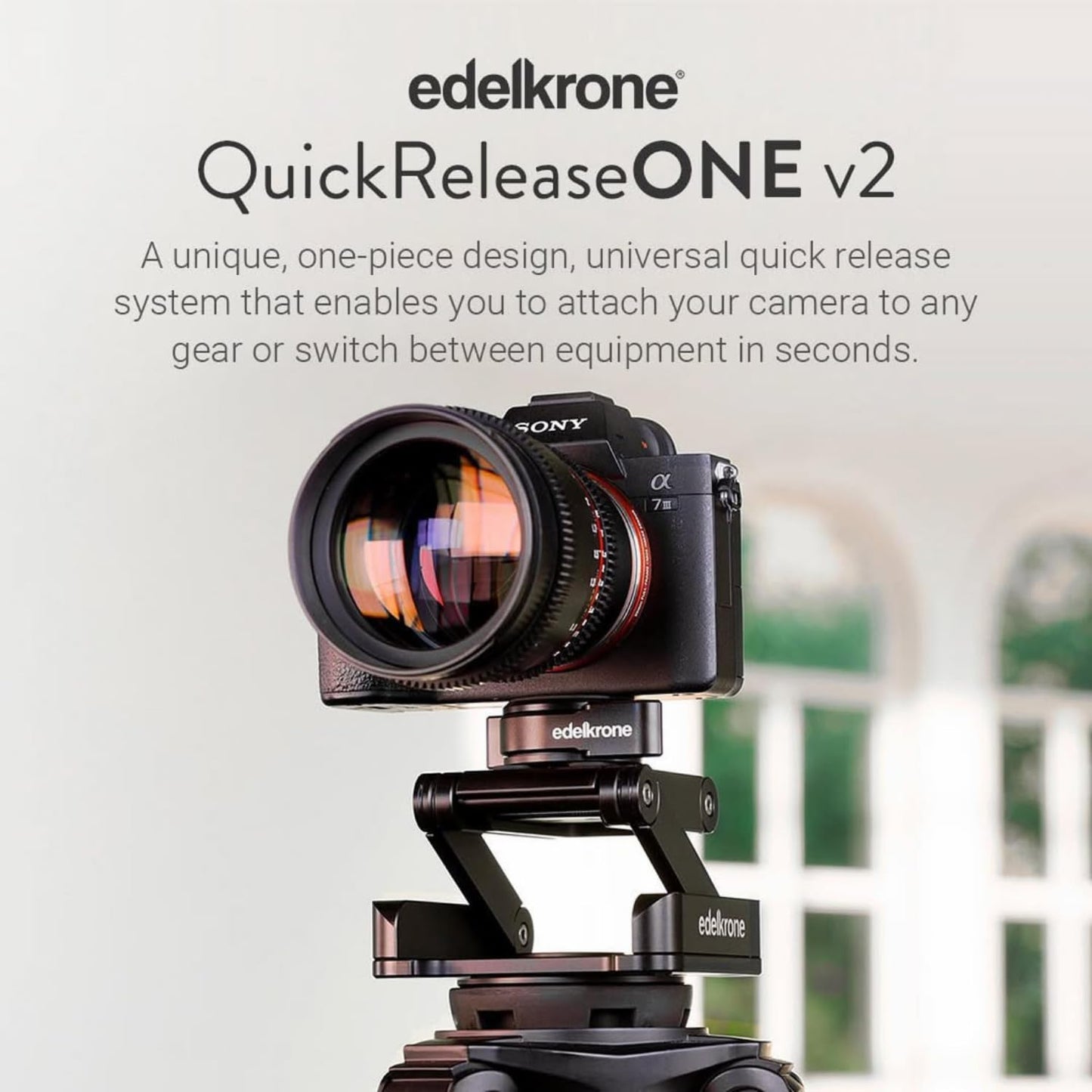 edelkrone QuickRELEASE Camera Mount - Attach Your Camera to any Camera Plate or Switch Between Camera Plate in Seconds