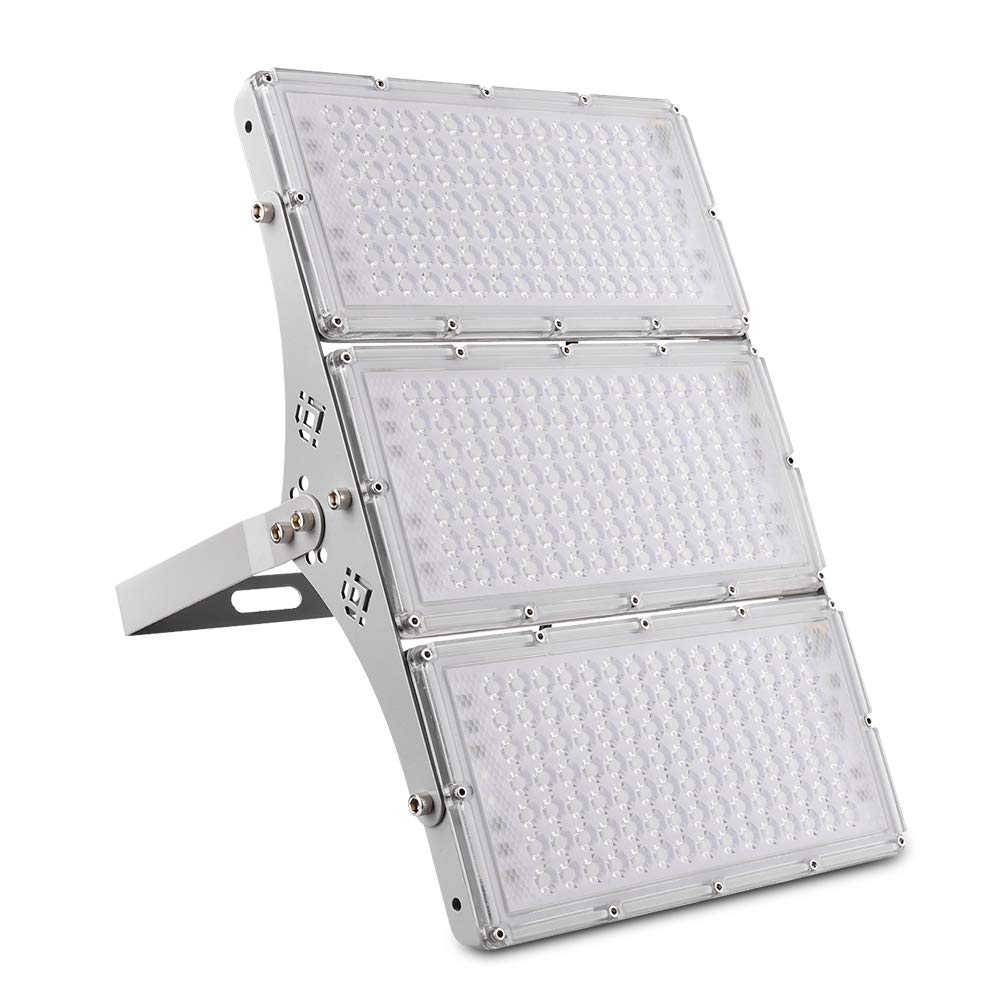 Sararoom 300W LED Flood Light Outdoor, IP65 Waterproof Security Lights, 27000LM 6500K Cold White Stadium Light, Landscape Wall Light for Yard, Street