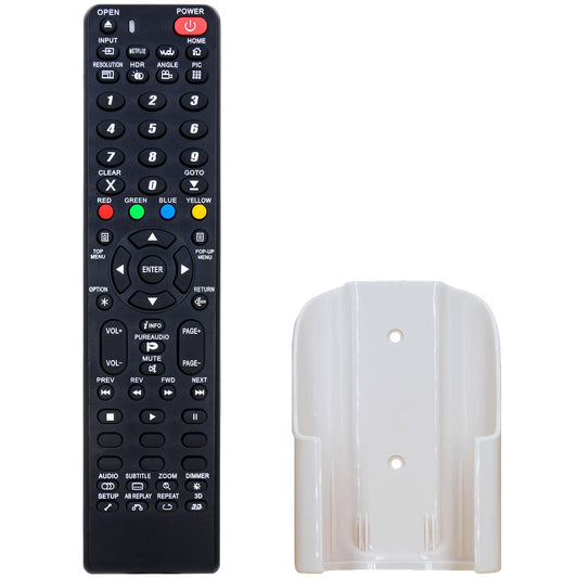 Replacement Remote Control for Oppo UDP-203 UDP-203CN BDT-101CI UDP-205 4K Ultra HD Blu-ray Disc Player (with Wall Mounting Bracket)