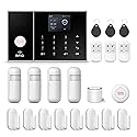 PGST WiFi Alarm System for Home Security,DIY Door Alarm Sensors,Tuya App Remote Control,Compatible with Alexa&Google for Villa,Apartment,Cabage,No