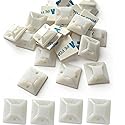 3/4" Zip Tie Mounts - 240PCS Self Adhesive Cable Tie Mounts Wire Cable Anchors Squares Holders for Cable Management Outdoor Indoor (240PCS- 3/4INCH