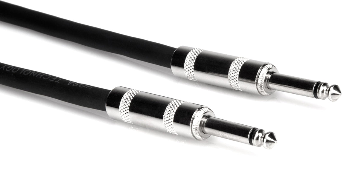 Hosa SKJ-615 Speaker Cable, Hosa 1/4" TS to Same, 15 Feet