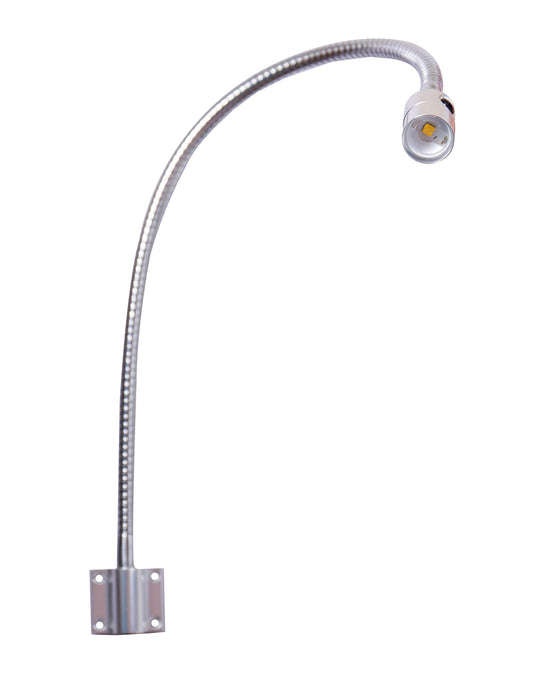 Hersi Reading Light Built-in Button Switch Minimalist Flexible Gooseneck LED Bed Lamp Headboard Wall Surface Mount for Bedroom/Living Room