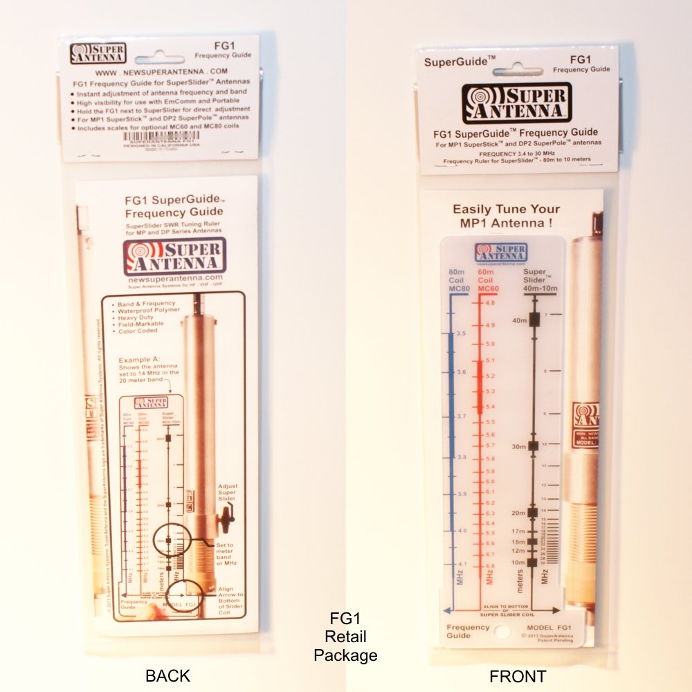 Super Antenna FG1 Frequency Guide HF SWR Ruler for MP1 ham Radio Amateur
