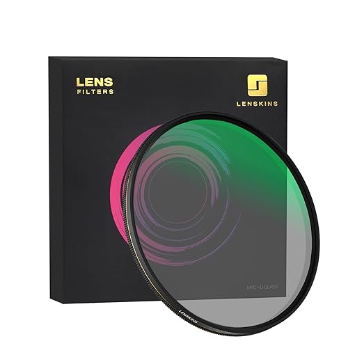 LENSKINS 72mm CPL Circular Polarizing Filter, 30-Layer Multi-Resistant Nano Coated Variable Polarizer Filter with HD Optics Glass, Ultra Slim Frame