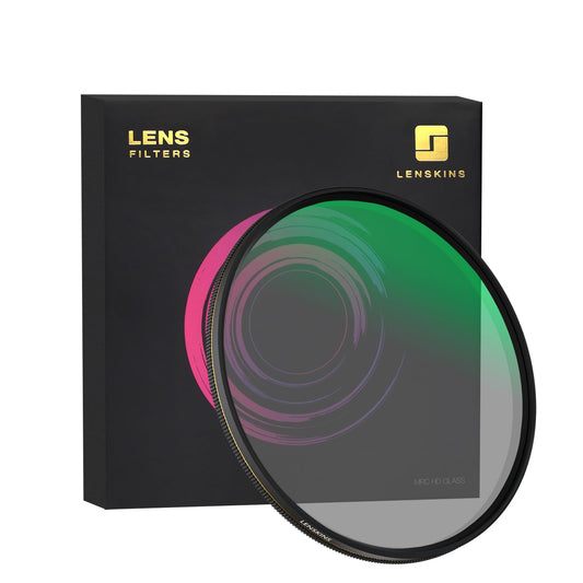 LENSKINS 72mm CPL Circular Polarizing Filter, 30-Layer Multi-Resistant Nano Coated Variable Polarizer Filter with HD Optics Glass, Ultra Slim Frame