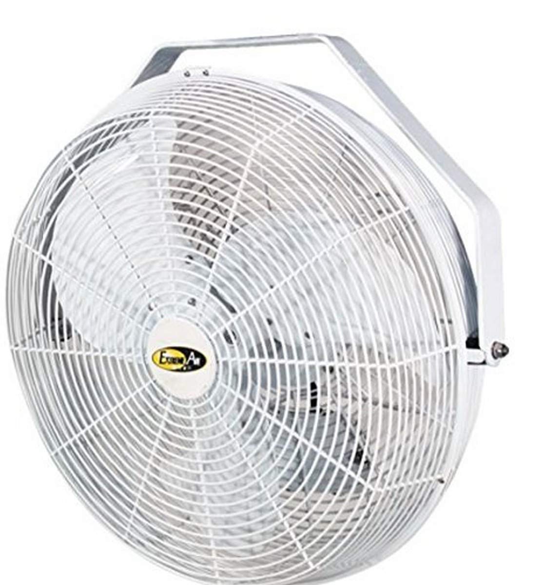 J&D Manufacturing POW18 Indoor/Outdoor UL507 Certified Mount Fan, 18" Diameter, 1/8 hp, 115V, 1 Phase, 8' Cord, White