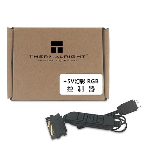 Thermalright 5V 3PIN A-RGB Fan Controller, 5V Lighting Computer Case Fan Controller, Supports 3pin ARGB Lighting Interface, Sata Power Supply