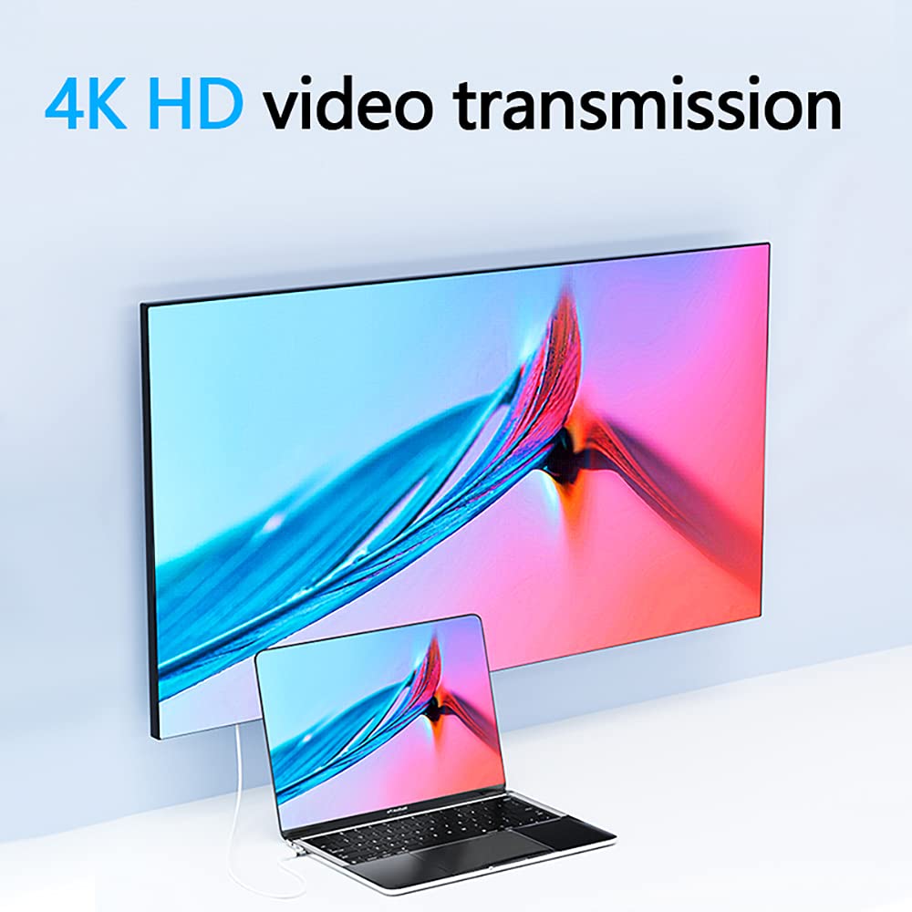 aucon Magnetic USB C Adapter, 24Pins Type C Connector, PD 100W Fast Charging 10Gbs Data Transfer