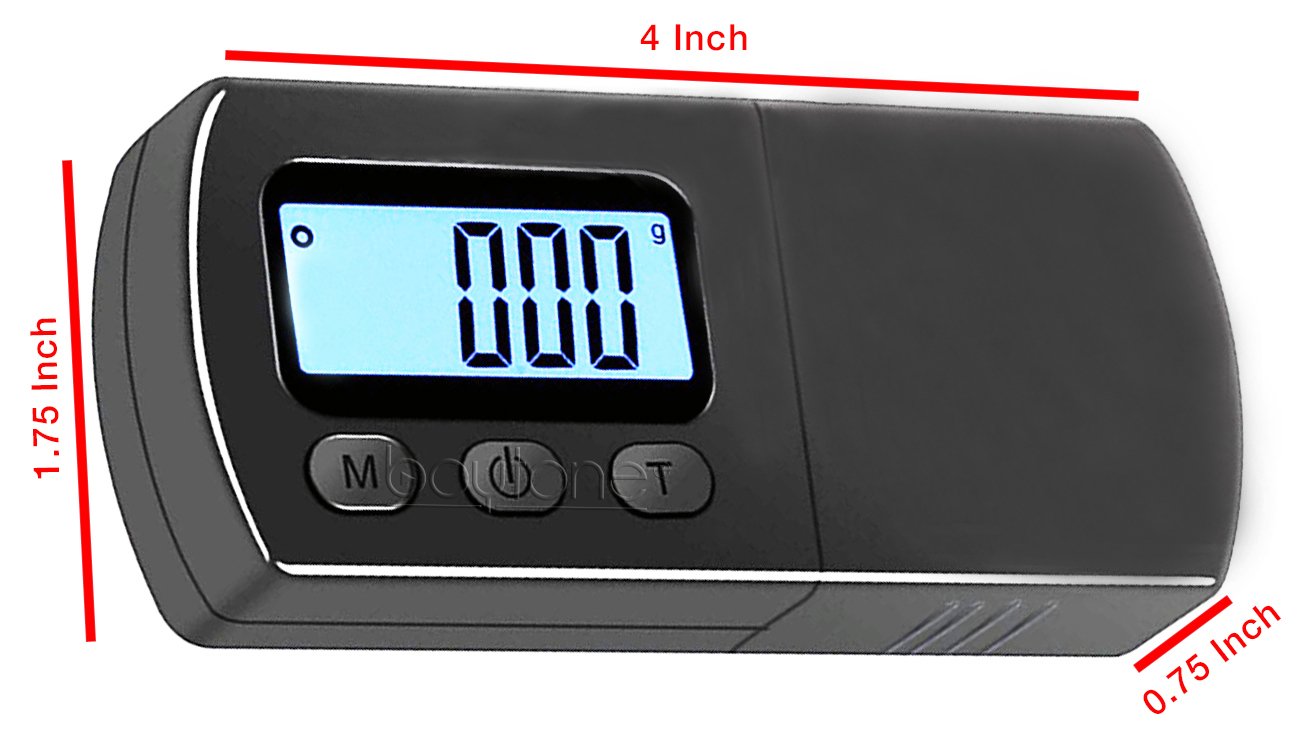 Boytone BT-SC Digital Turntable Stylus Force Scale Gauge Tester, Blue LCD Backlight for Tone arm Phono Cartridge
