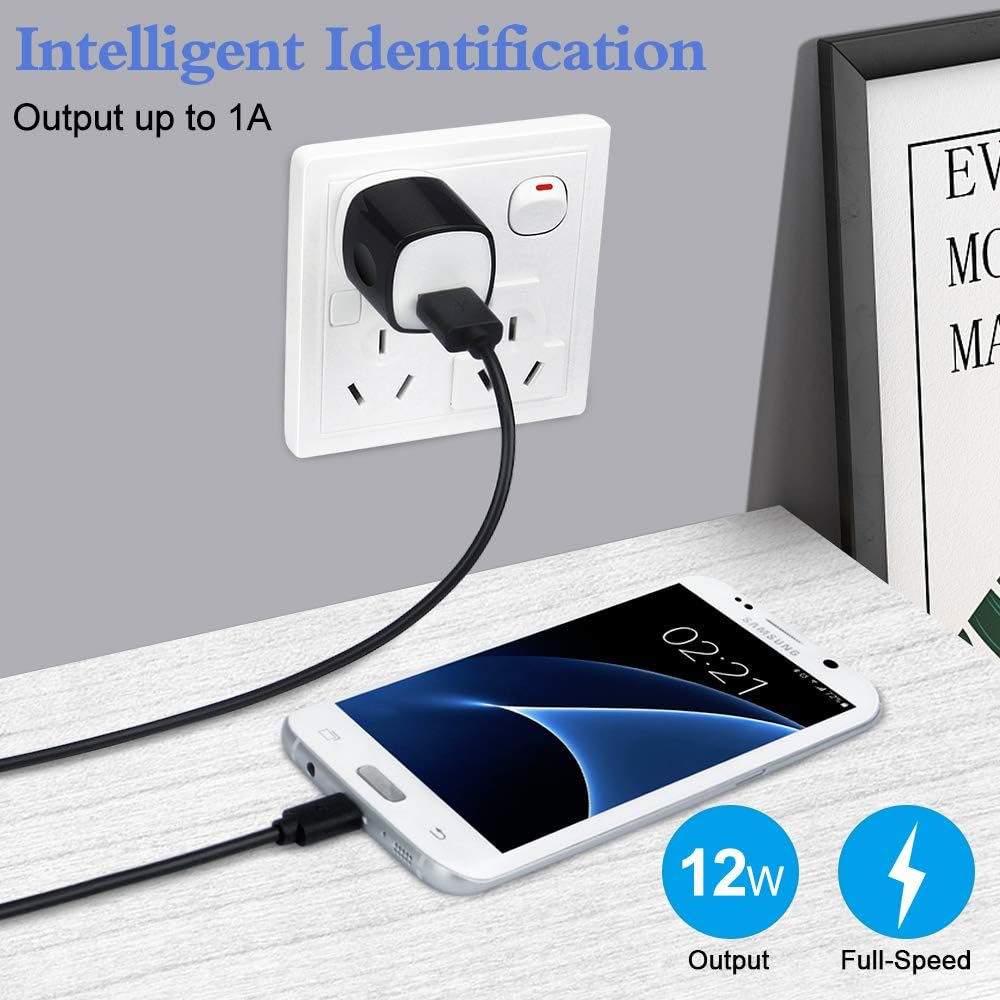 Wall Charger Block, USB Plug 5Pack 1A/5V Single Port Wall Charge Box Charging Cube Brick for iPhone 17 17e 16e 16 15 Pro Max 14 13 XS X Samsung Galaxy