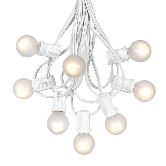 G30 Patio String Lights with 125 Globe Bulbs - Garden Hanging String Lights - Vintage Backyard Patio Lights - Outdoor String Lights - Market Cafe