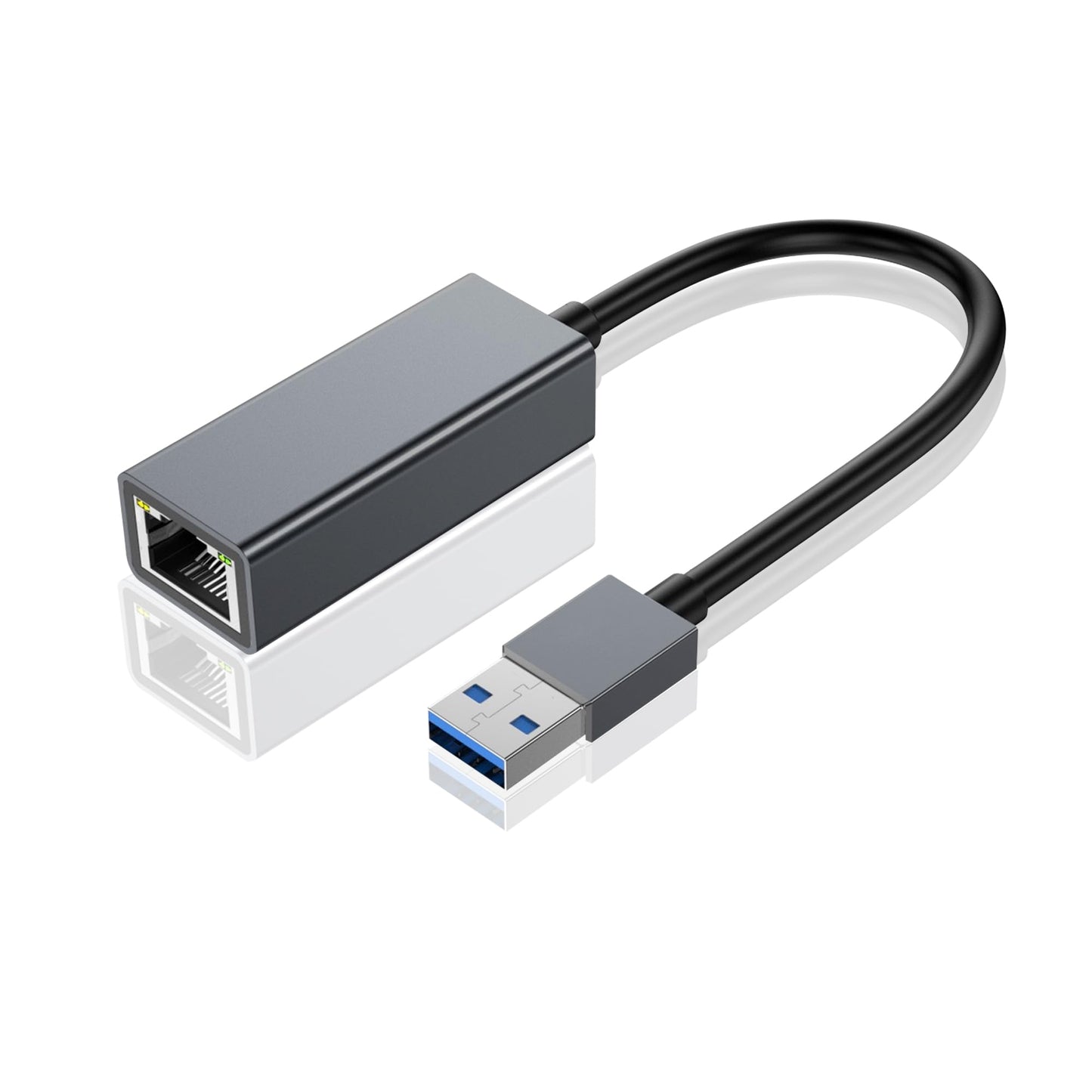 HOYAWU USB to Ethernet Adapter, 1000Mbps Gigabit RJ45 to USB Network Adapter, Plug and Play, Compatible with Nintendo Switch, Laptop, PC, MacBook