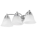 Nuvo Lighting 60/338 Traditional Three Light Vanity from Empire Collection in Chrome Finish