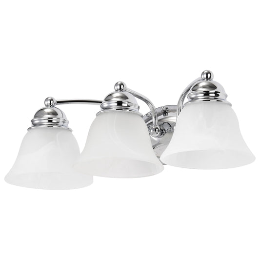 Nuvo Lighting 60/338 Traditional Three Light Vanity from Empire Collection in Chrome Finish