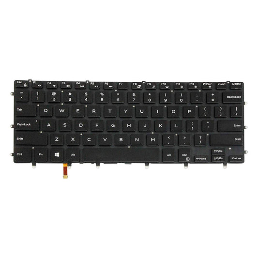 AUTENS Replacement US Keyboard for Dell XPS 15 9550 9560 / Inspiron 7558 7568 / Precision 5510 5520 5530 5540 Laptop Backlight No Frame