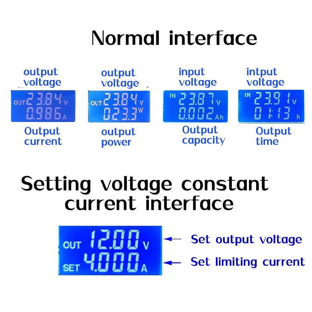 WSDMAVIS 1Pcs DC-DC Buck Boost Converter Regulator CC CV 0.5-30V 0-4A Adjustable Regulated Power Supply Module DIY Solar Battery Chargin Module LCD…