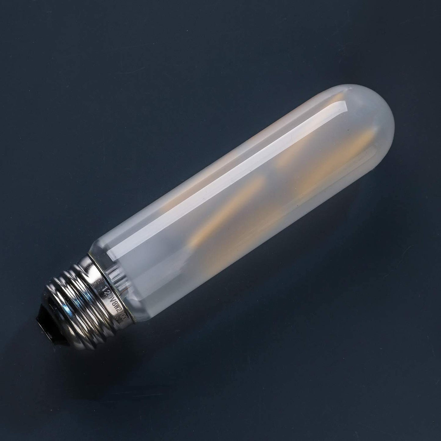 Leools T10 Led Frosted Bulb, 8W Dimmable Tubular LED Light Bulb,Equivalent 60-75Watt, 2700K Soft Warm White, Frosted Glass, E26 Base, for Cabinet