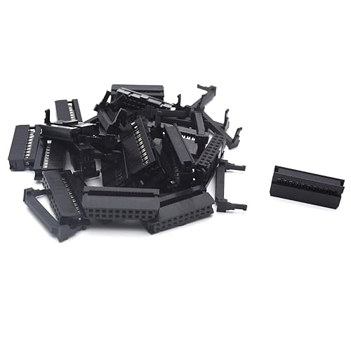 Antrader 20 Sets 2.54mm Pitch Connector FC-20 Pin Straight IDC Box Headers Connector Box Headers Female Connector