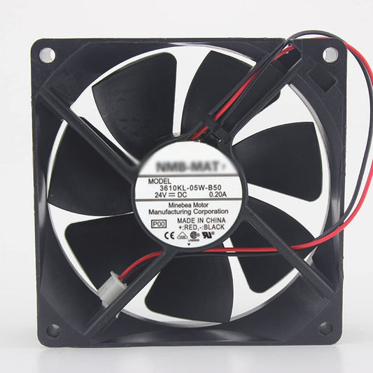 Minebea 3610KL-05W-B50 24V 0.20A 9225 9CM Frequency Converter Cooling Fan
