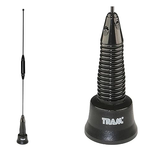 Tram® 150 to 170/440 to 520/800 to 960 MHz 4.12-dBi Gain 17-1/2-In. Tall Pre-Tuned Tri-Band NMO Wideband Antenna
