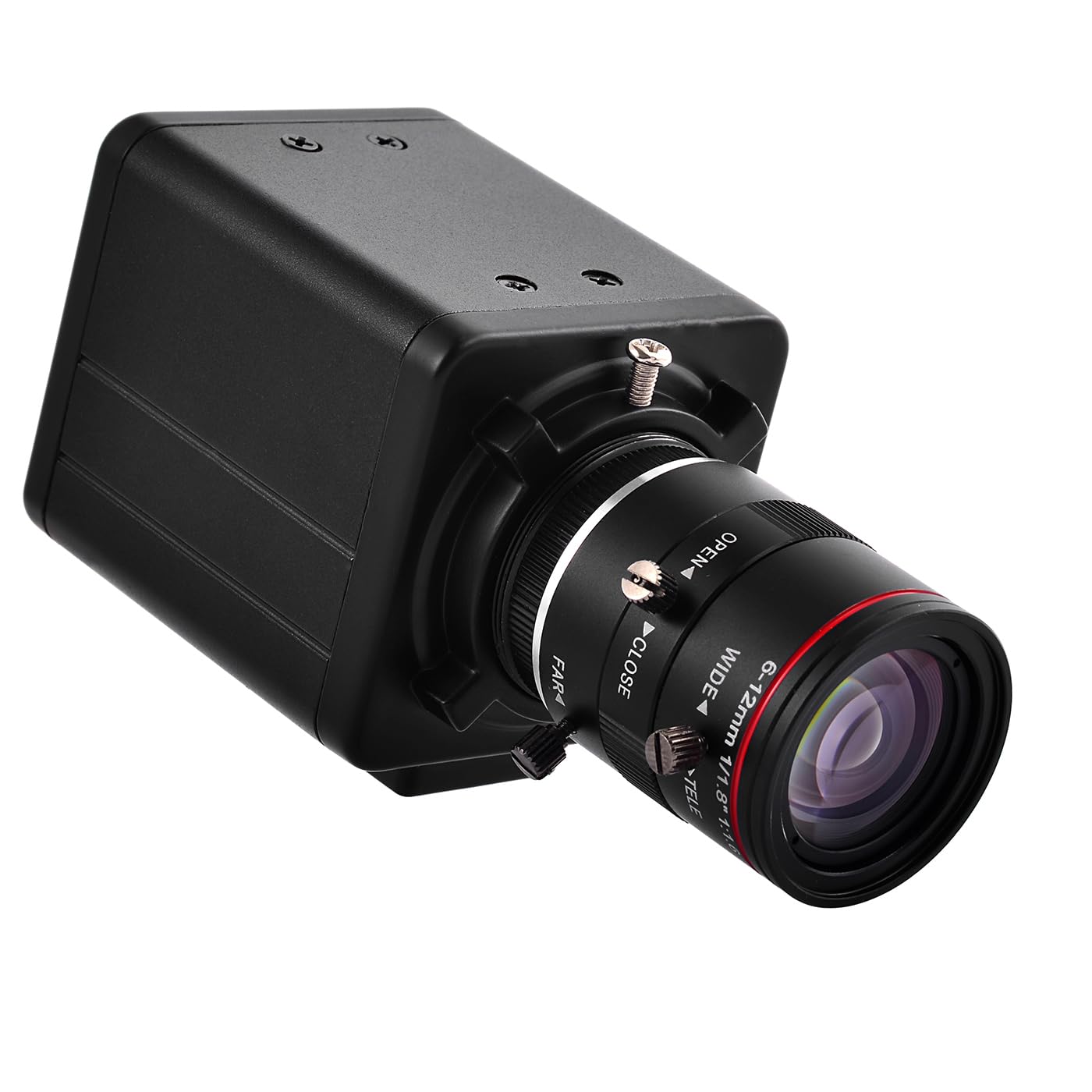 Vanxse 2K 4MP HD Mini CCTV POE WDR AI Box Bullet Netwok IP Security Camera 1/1.8" 6-12mm F1.6 Varifocal Lens Human Vehicle Motion Detection Face