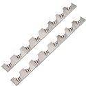 DYSMIO Lighting Eight Light Vanity Strip - Hollywood Style Mirror Fixture with Brushed Nickel Plates - Salon-Grade Accessories for Bedroom, Bathroom