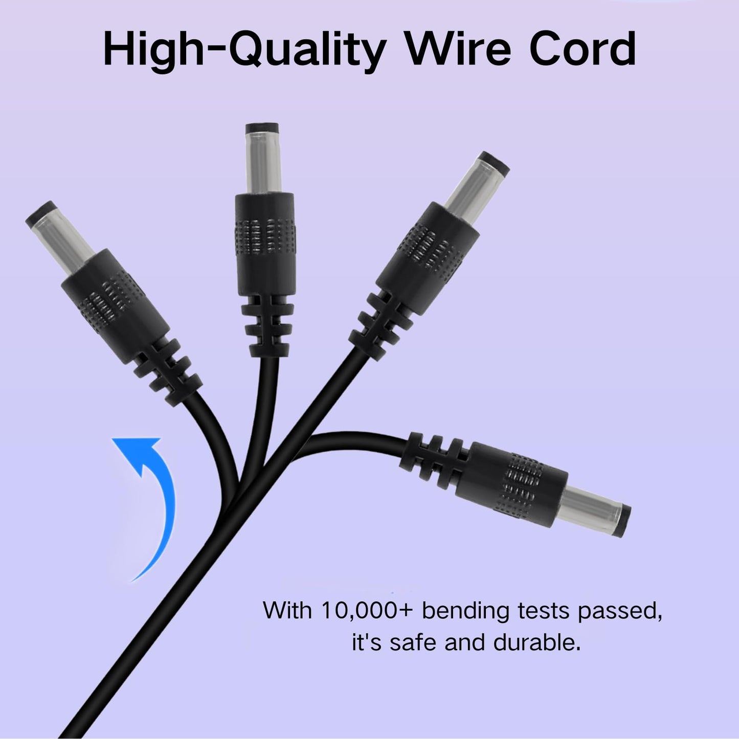 MELIFE USB to DC 5V Power Cord, Universal DC 5.5x2.1mm Plug Jack Charging Cable with 20 Connector Tips, 3.3ft USB C to DC Adapter Compatible with 5V