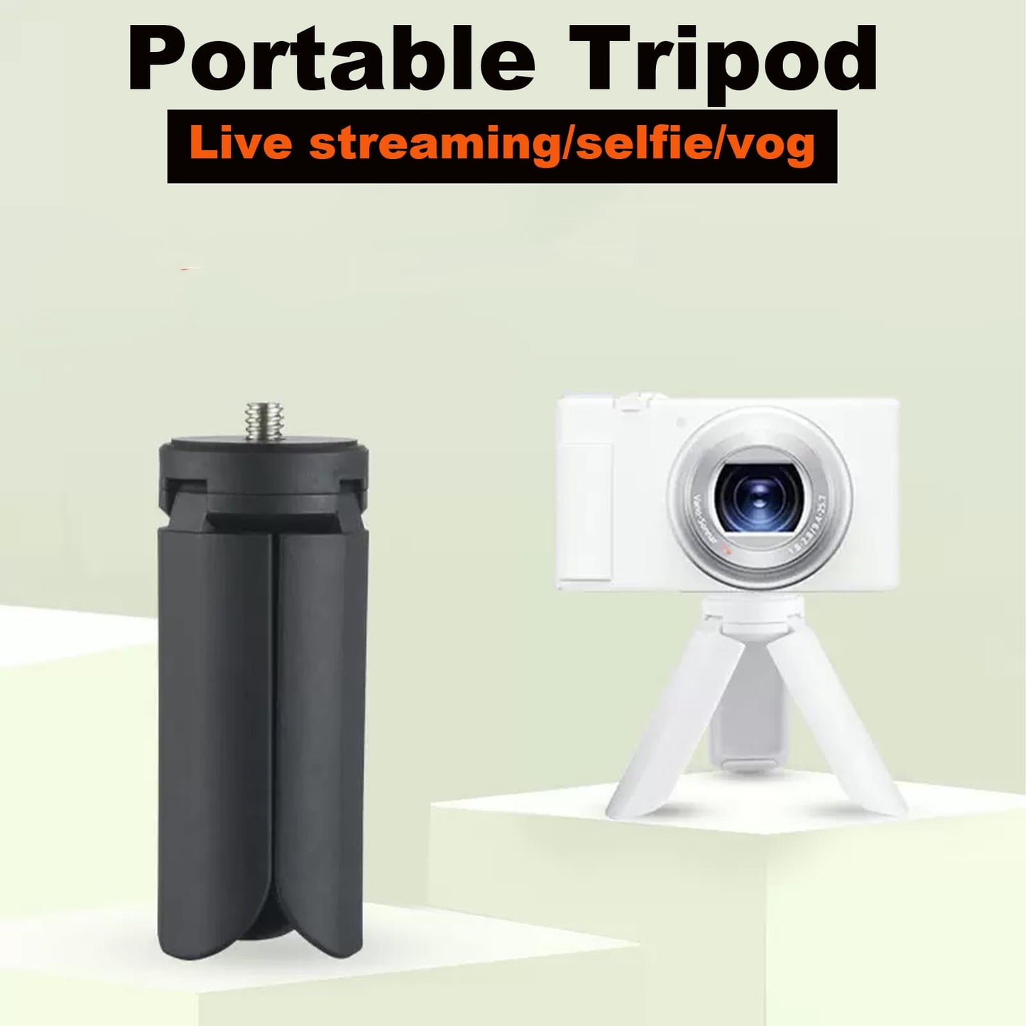 2 Pack Mini Tripod Compatible with DJI Osmo Pocket 3 & 2 Portable Camera Tripod Desktop Stand Practical Digital Equipment Accessories Camera Parts