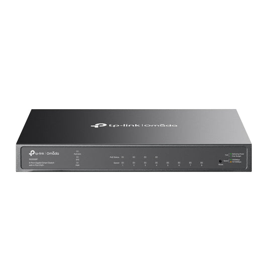 TP-Link TL-SG2008P | Jetstream 8 Port Gigabit Smart Managed PoE Switch | 4 PoE+ Port @62W | Omada SDN Integrated | PoE Recovery | IPv6 | Static