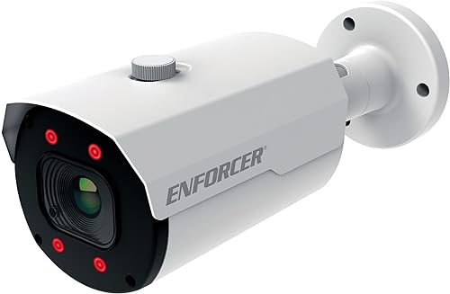 Seco-Larm EV-Y1501-AMWWQ Enforcer HD 5MP Varifocal Bullet Camera; 1/2.8" 5MP CMOS Sensor; 2592x1944 Max Resolution; 2.8-12 mm Varifocal Lens; WDR