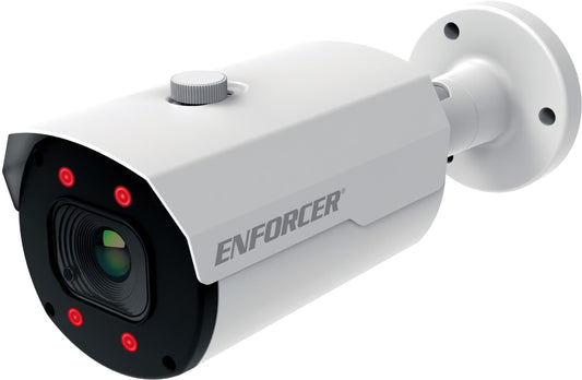 Seco-Larm EV-Y1501-AMWWQ Enforcer HD 5MP Varifocal Bullet Camera; 1/2.8" 5MP CMOS Sensor; 2592x1944 Max Resolution; 2.8-12 mm Varifocal Lens; WDR