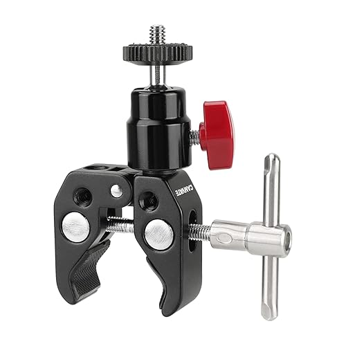 CAMVATE Super Clamp Articulated Mini Ball Head with 1/4"-20 Thread Hole - 1414