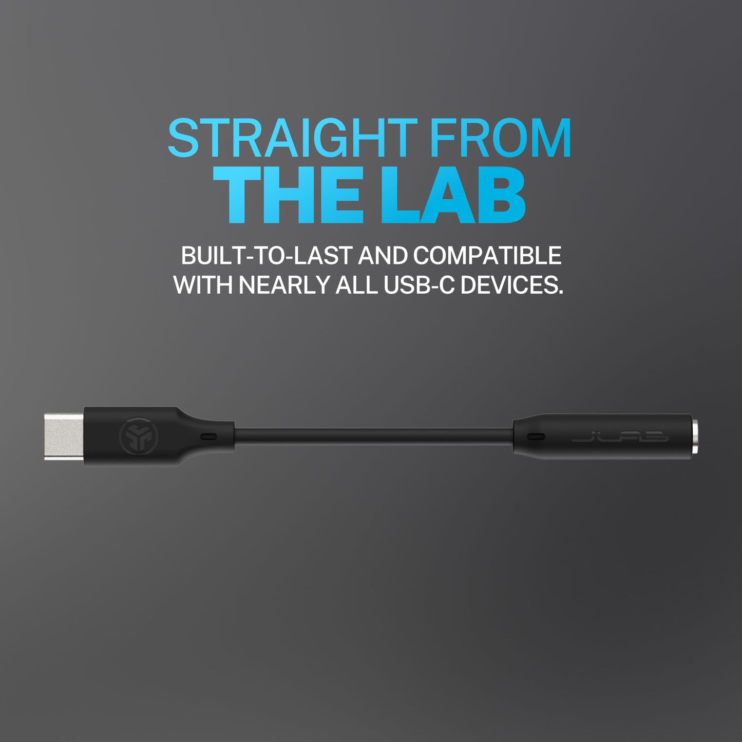 JLab USB-C to 3.5mm Headphone Jack Adapter dongle