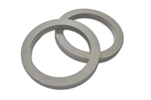1 Pair Wood MDF Speaker Spacer Rings 5.25" Fiberglass Door Kick Pods 5 1/4 Inch