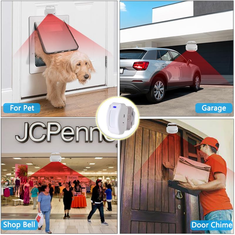 Wireless 5 Modes Door Alarms for Kids Safety, Motion Sensor Alarm for Kids Safety, Motion Sensor Alarms for Elderly