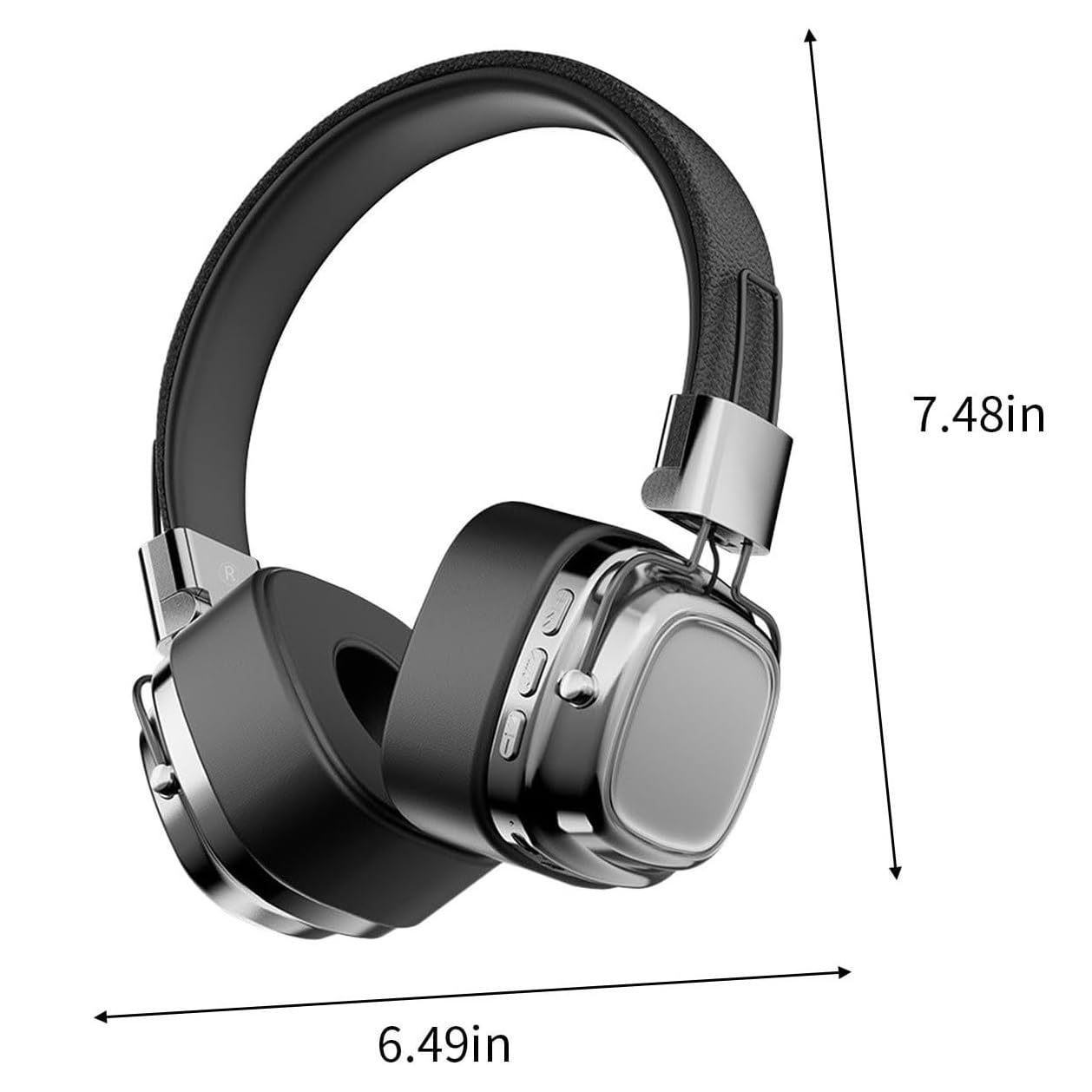 EXECCZO Wireless Bluetooth Headphones, Foldable HiFi Stereo Low Latency Pluggable Memory Card Suitable for Games Mobile Phones Table Pad Computers