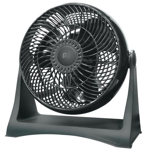 PerfectAire 6093057 11.25 in. High Velocity Turbo Floor & Table Fan, Black