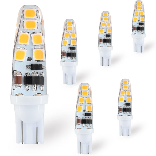 RV Trailer Landscape T5 T10 921 194 922 912 168 12V Wedge LED Lights Bulb