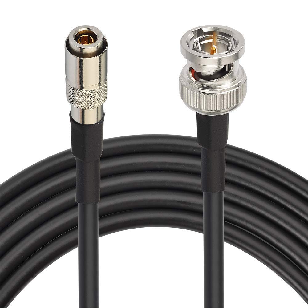 Superbat DIN to HD SDI BNC Cable 1ft, DIN 1.0/2.3 to BNC Male Cable (Belden 1855A) for Blackmagic BMCC/BMPCC Video Assist 4K Transmissions HyperDeck