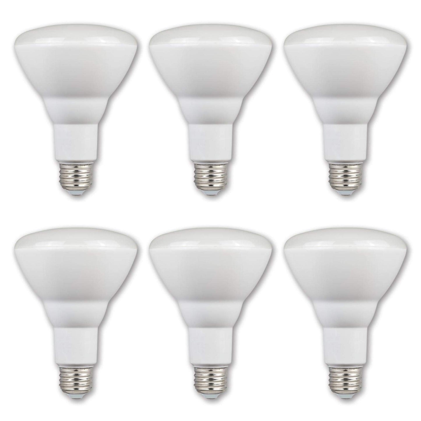 Westinghouse Lighting 5221000 9 Watt (65 Watt Equivalent) BR30 Flood Dimmable Bright White LED Light Bulb, Medium Base, 6 Pack