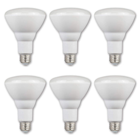 Westinghouse Lighting 5221000 9 Watt (65 Watt Equivalent) BR30 Flood Dimmable Bright White LED Light Bulb, Medium Base, 6 Pack