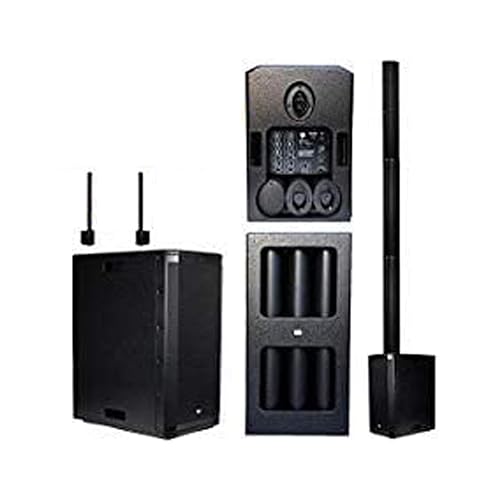 EMB 10BT PK1 1500W Tower Bluetooth All-in-One Linear Array PA Portable Linkable Speaker - Perfect for Home/Karaoke/Birthday/DJ…