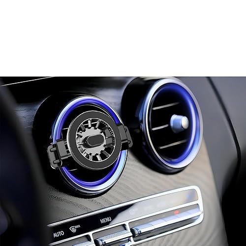 dlfcizlsl MagSafe Car Mount for Mercedes-Benz, Round Air Vent Holder with Strong Magnet, Compatible with Mercedes Benz GLC, C, E, B, A-Class