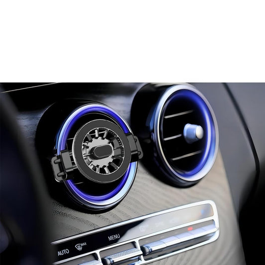 dlfcizlsl MagSafe Car Mount for Mercedes-Benz, Round Air Vent Holder with Strong Magnet, Compatible with Mercedes Benz GLC, C, E, B, A-Class