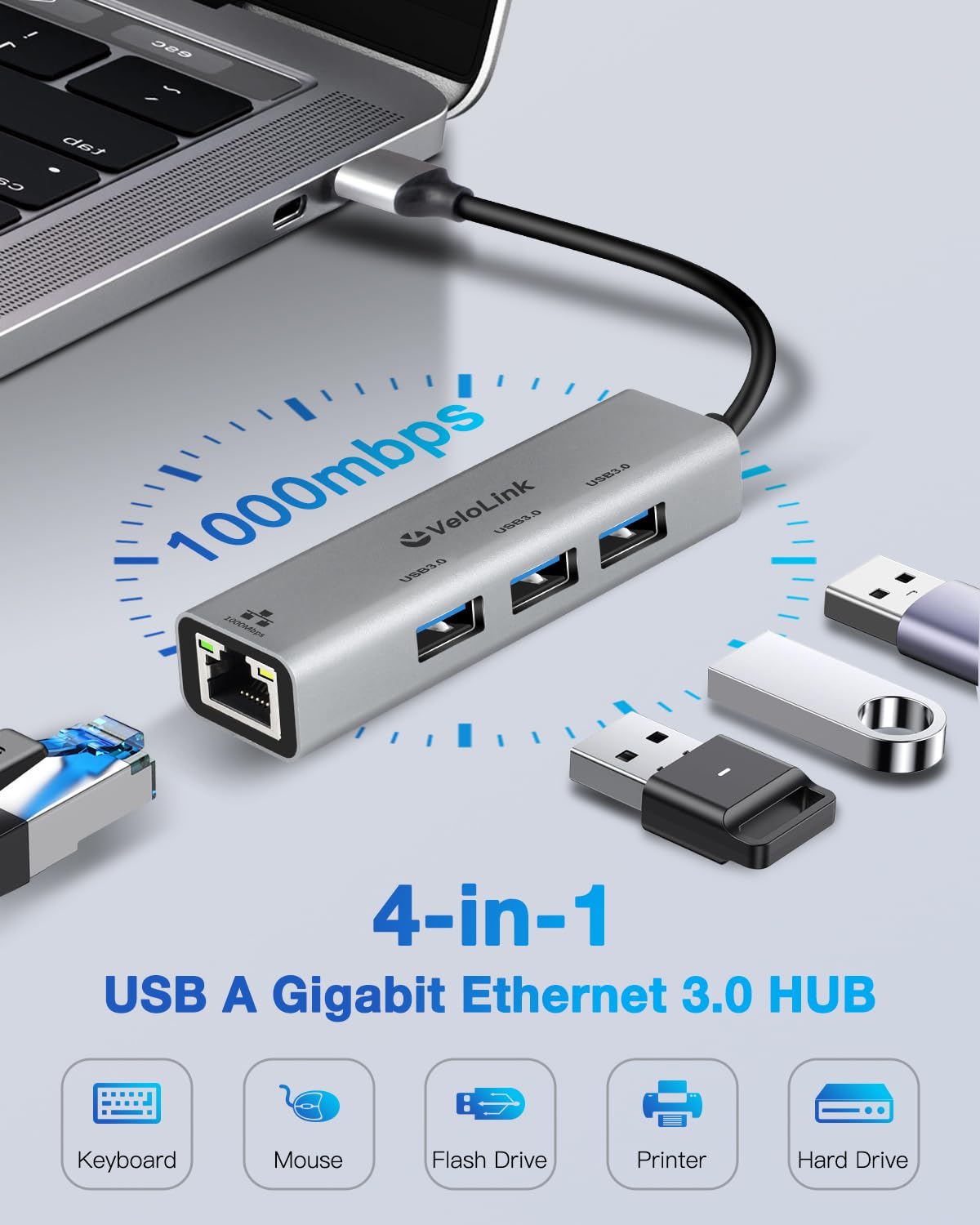 USB to Ethernet Adapter,Ethernet to USB,USBA to RJ45 for Nintendo Switch 2,Gigabit Ethernet Adapter, LAN Network for Laptop