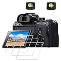Screen Protector for Sony A7S III A1 Alpha 1 7S III A7S3 A7SIII & Hot Shoe Cover [3+2Pack],ULBTER 0.3mm 9H Hardness Tempered Glass Cover Anti-Scrach