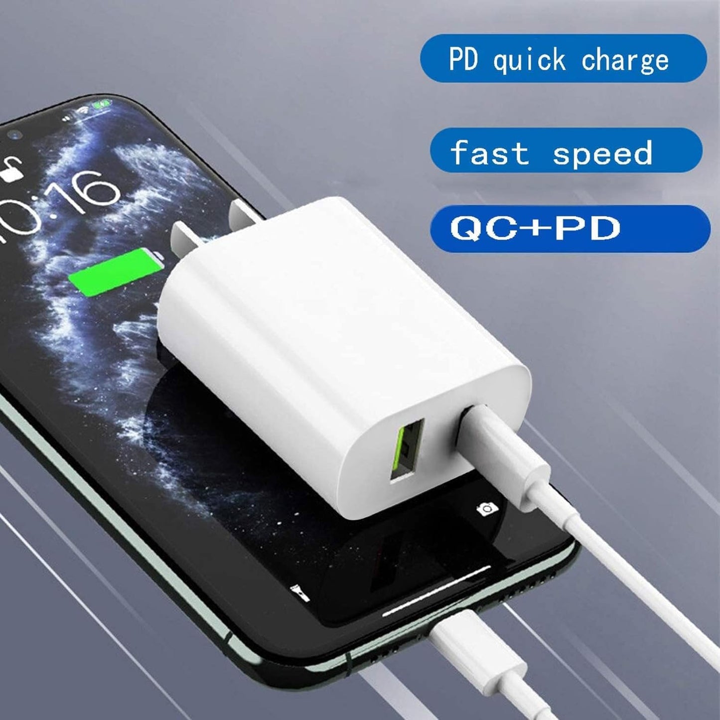 4 Pack USB C Charger Block, Dual Port Type C Wall Charger Fast Charging 20W Power Adapter Cube for iPhone 14/14 Pro/14 Pro Max/14 Plus/13/12/11